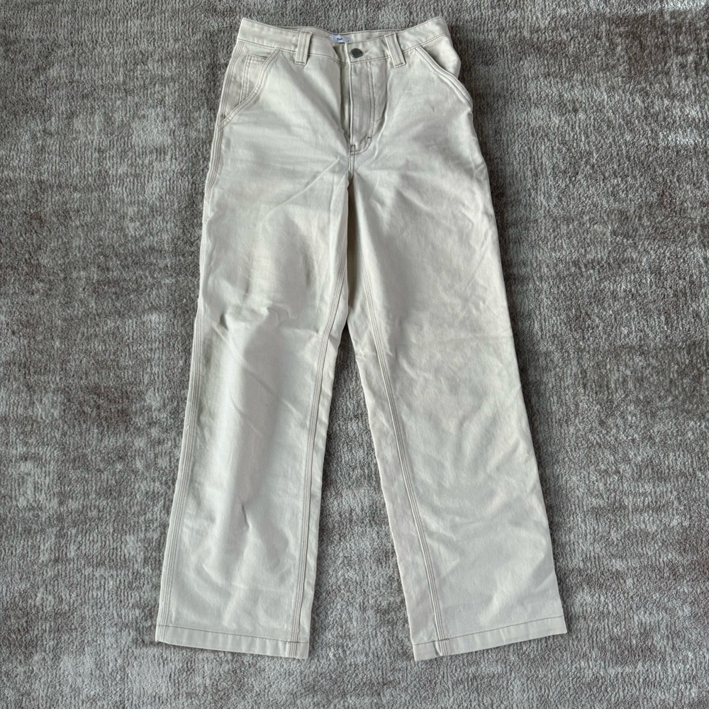 Aritzia Tna Cream Carpenter Pants Womens 4